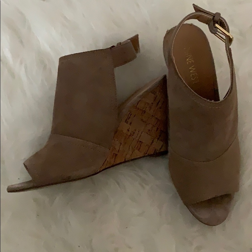 Nine West suede wedges